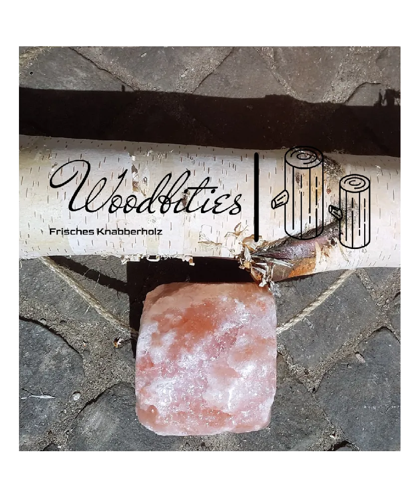 WoodBities "Salty" Grande – Knabberholz mit Himalayasalz für große Tiere